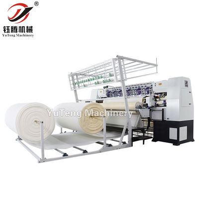 Computergesteuerte Nicht-Shuttle-Matratzensteppmaschine mit mehreren Nadeln, 2450 mm Steppbreite, 100-1000 U/min Geschwindigkeit und 80 mm maximaler Nähstärke