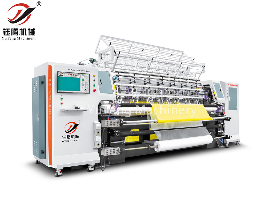 Computergestützte Quilting-Maschine mit 20-200 m/h Produktionsgeschwindigkeit, Quiltingbreite 1650/2000/2450 mm und 100-1400 Umdrehungen/min Anpassungsgeschwindigkeit